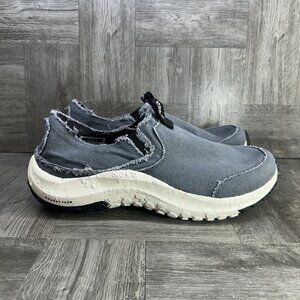 Holo Athena Men's size 13 Charcoal Grey Moc Toe Canvas Slip On Shoes